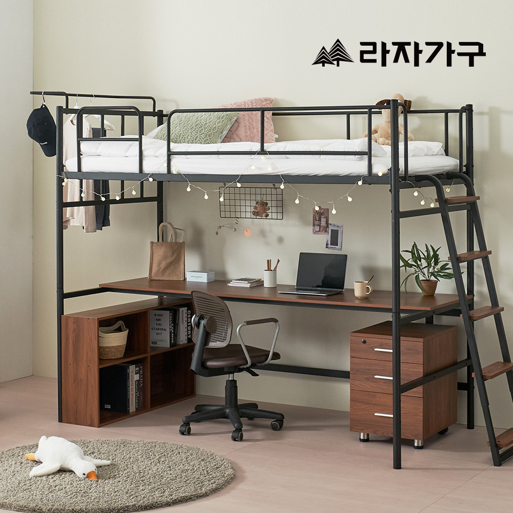 라자가구 안나 분리형 철제 이층침대 프레임 SS 성인 학생 기숙사