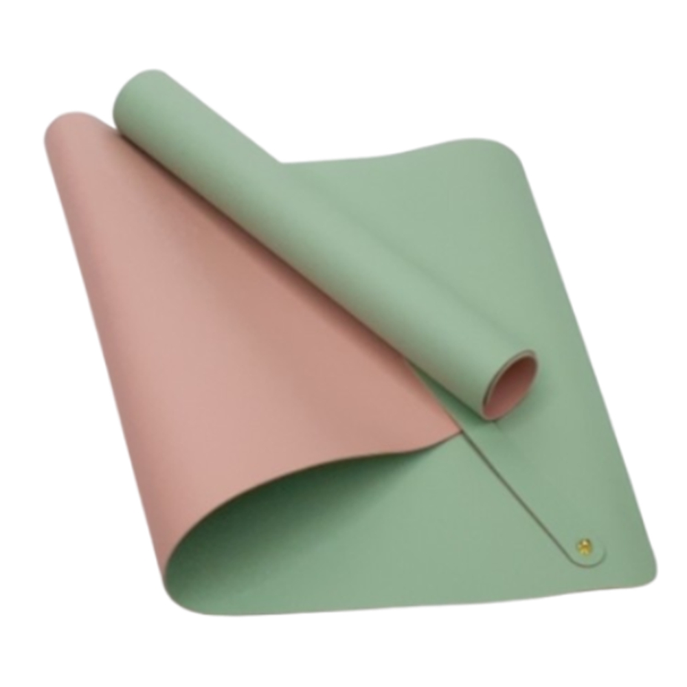 롤업 휴대용 책상깔판 방수 가죽 양면 책상매트 노트북 장패드 양면 사용 900x450mm, 민크그린