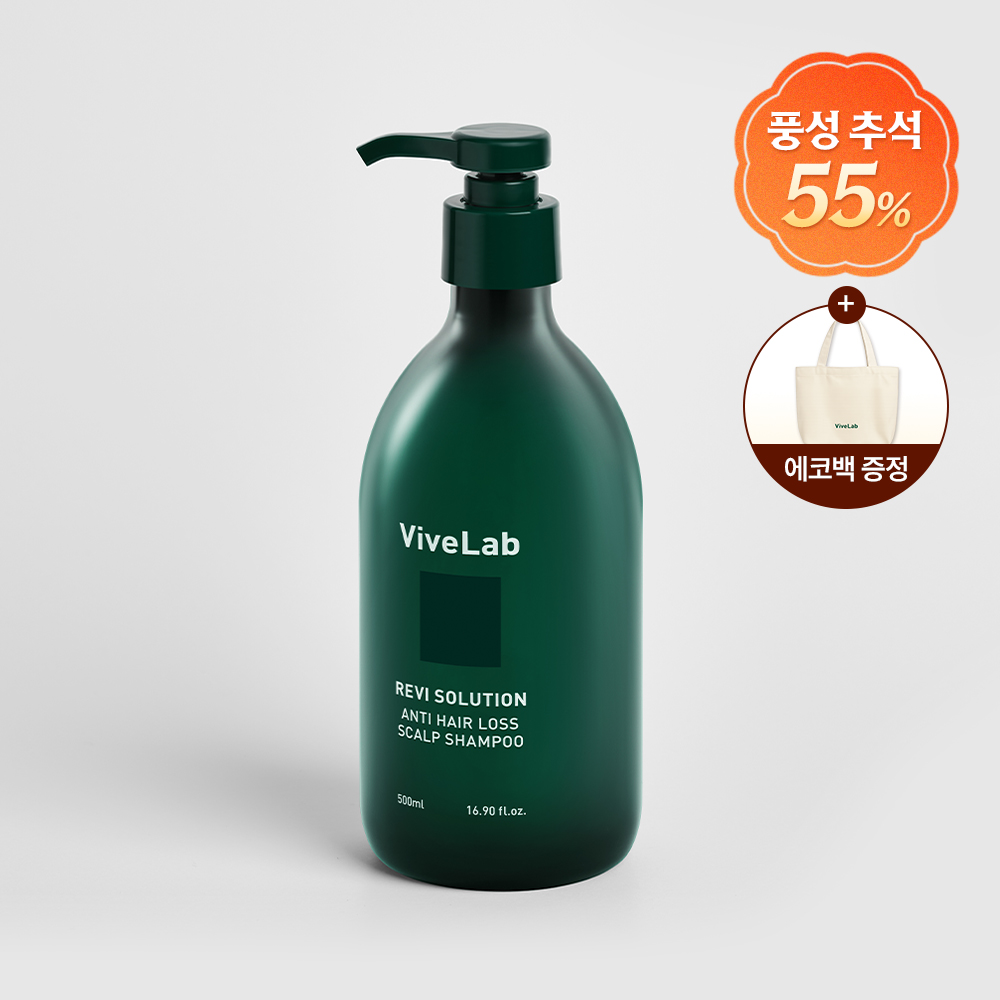 바이브랩 4주 솔루션 초록 탈모 샴푸 우디플로럴머스크, 500ml, 1개