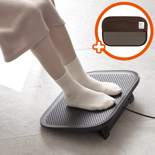 루메나 발난로 풋 워머 패드 전기 온풍기 차콜블랙