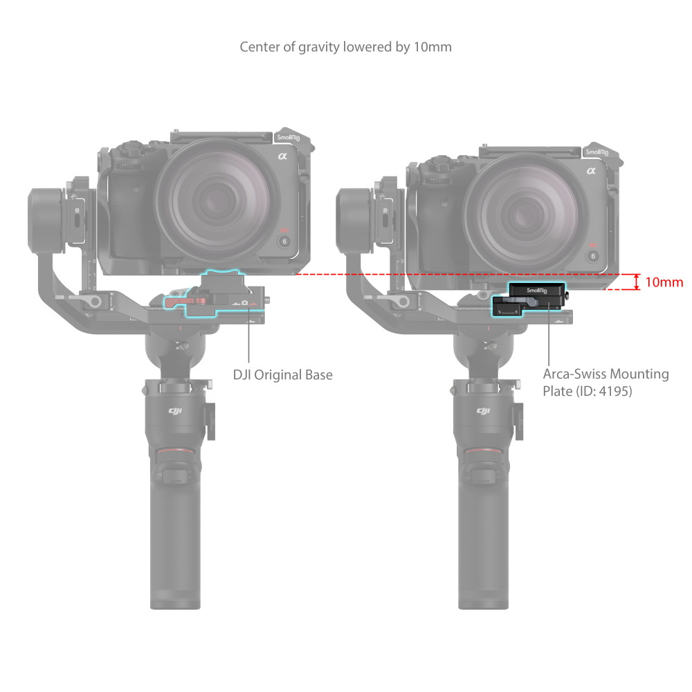 스몰리그 4195 DJI RS 3 알카스위스 마운트 플레이트 - 상세 이미지 5