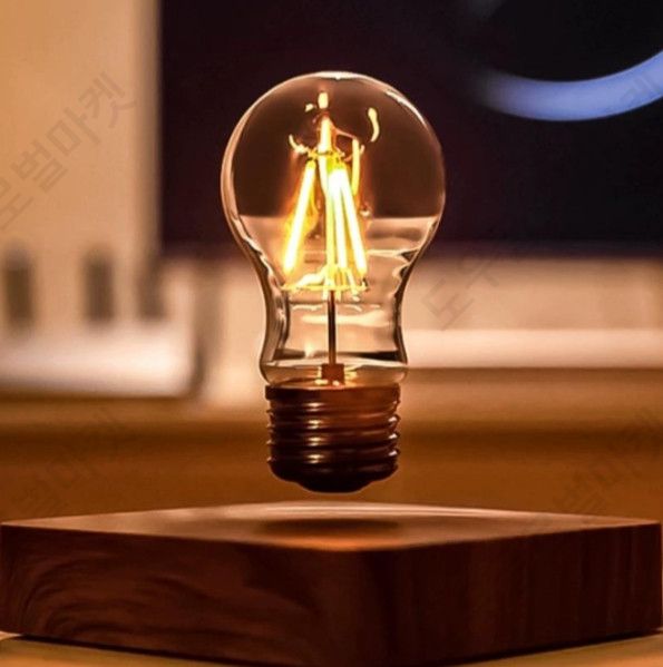 공중부양오브제 자기부상 LED 감성 무드등 침실 거실 - 상품 이미지