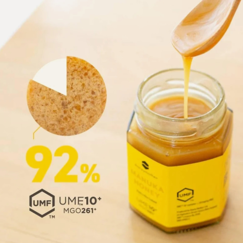[허니마더] 마누카꿀 로젠지 UMF10+ 92% 무설탕 · 개별포장 휴대용 (8정) - 상세 이미지 4