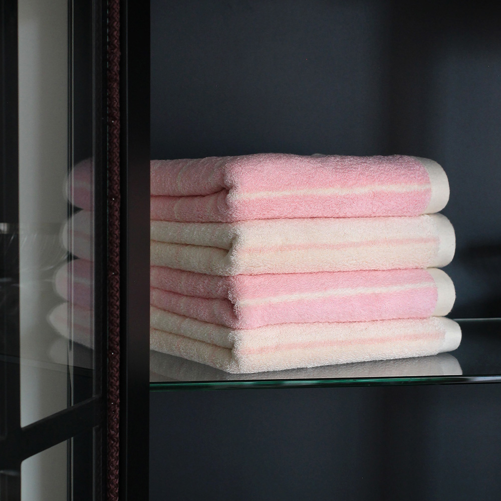 소프트터치 40수 코마사 타올 선염 하프 미니멀 200g 호텔수건 고중량 5장