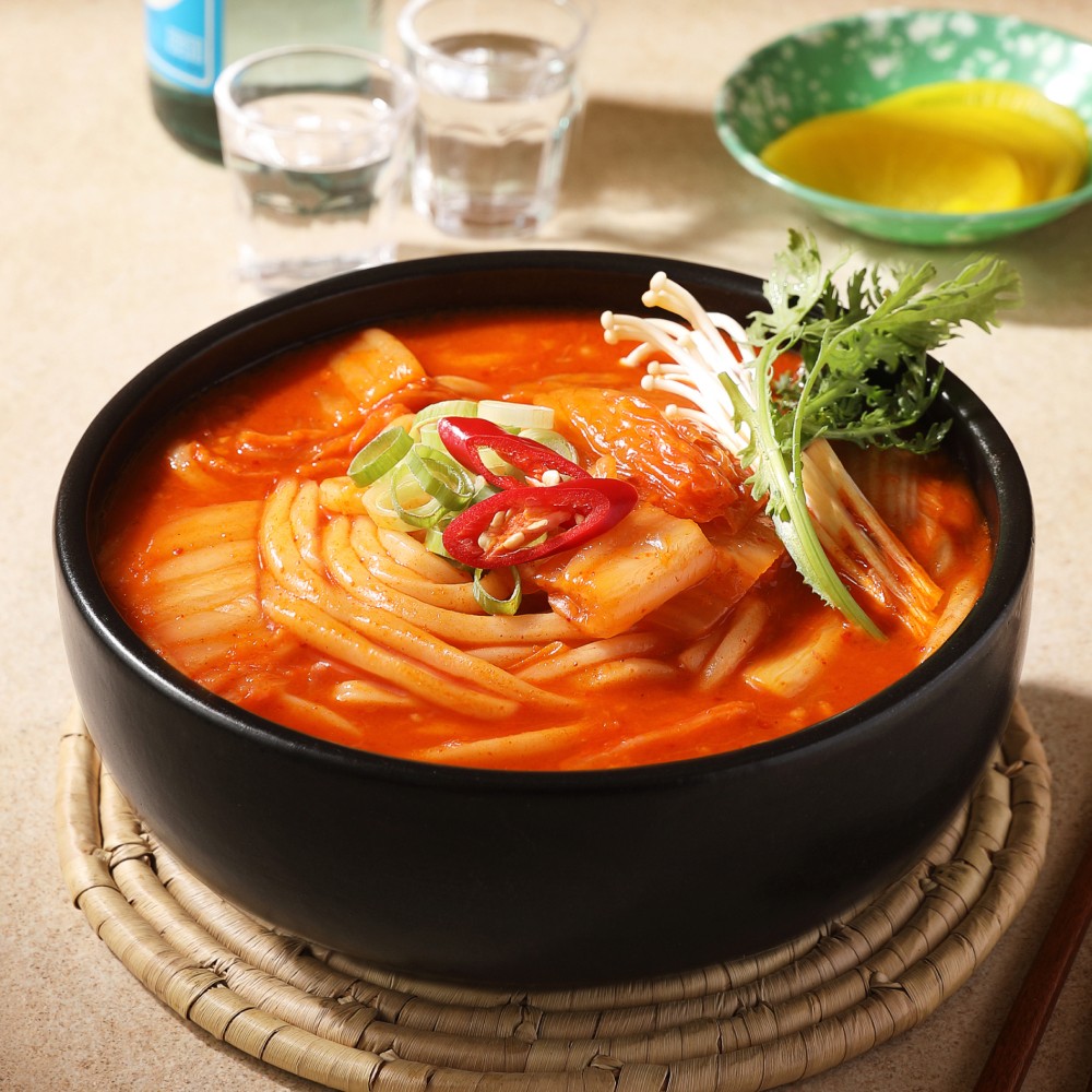 [푸딩팩토리] 푸딩프렙 김치우동 410g 얼큰하고 깊은 국물 맛 - 상세 이미지 5