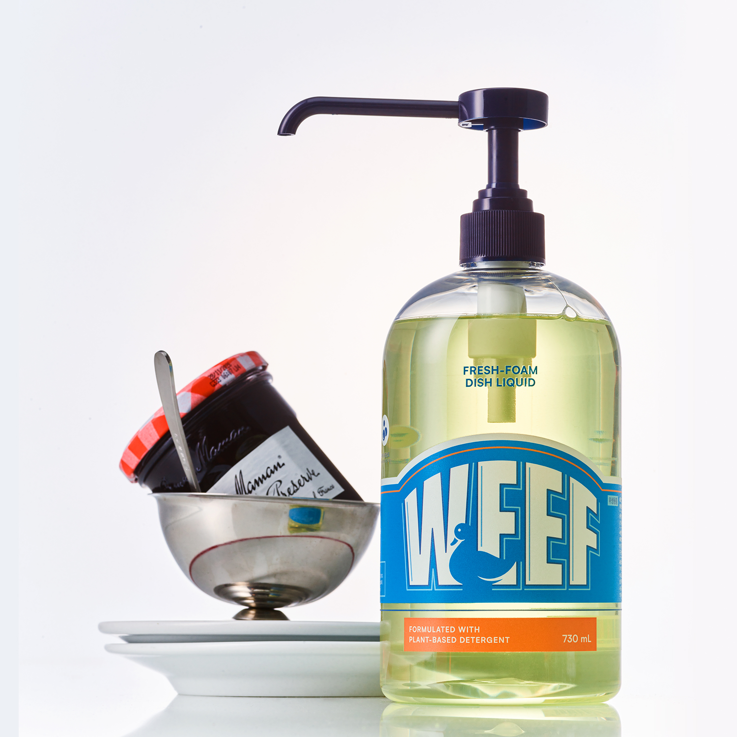 [온가족세제] WEEF 윕 주방세제 무향 | 손설거지용 풍성한 거품 730ml, 3개 이미지 7