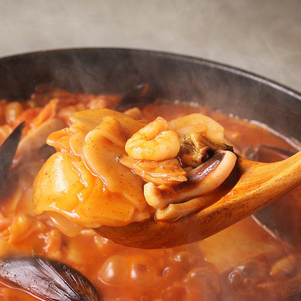 [푸딩팩토리] 푸딩프렙 수제비 짬뽕탕 460g 수제비 해물 스프까지 포함된 원팩 솔루션 - 상세 이미지 4
