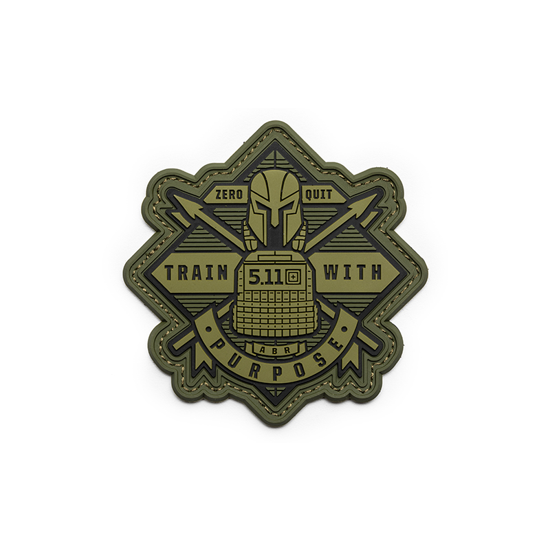 5.11 택티컬 트레인 위드 퍼포스 패치 (그린) - Train With Purpose Patch (Green) - 상품 이미지