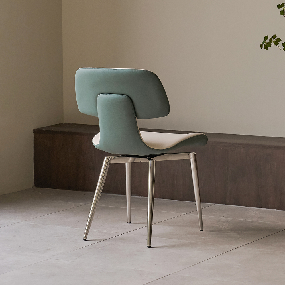 편한 인테리어 식탁 고급스러운 아쿠아텍스 방수 기능성 패브릭 디어 회전 의자