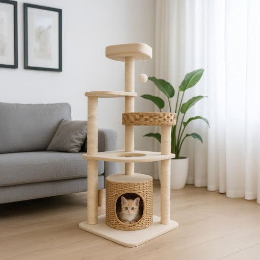 레토 프리미엄 캣타워 4단