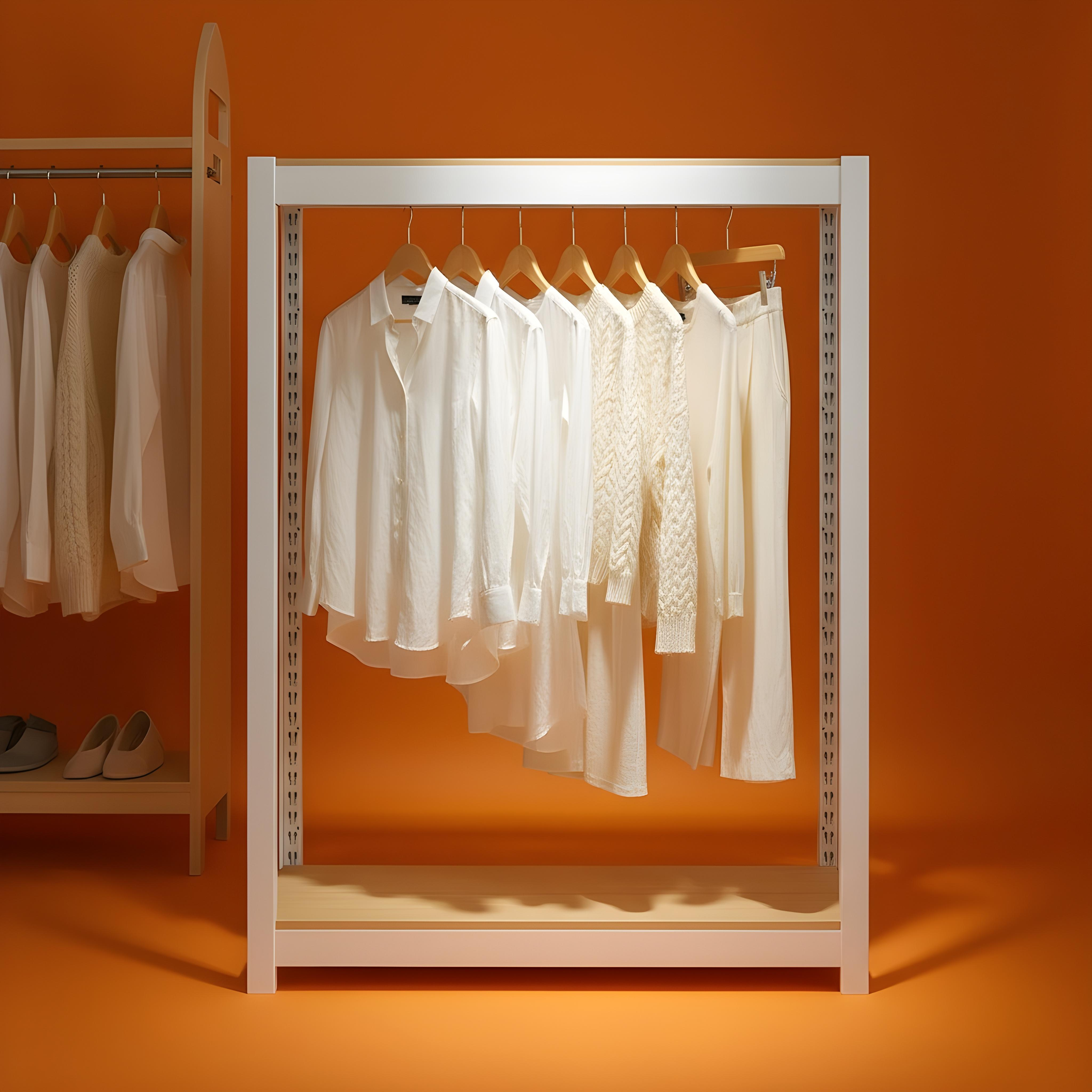 홈던트 V2 철제선반 조립식 앵글 무볼트 렉 행거 2단(행거봉1개) 400400900