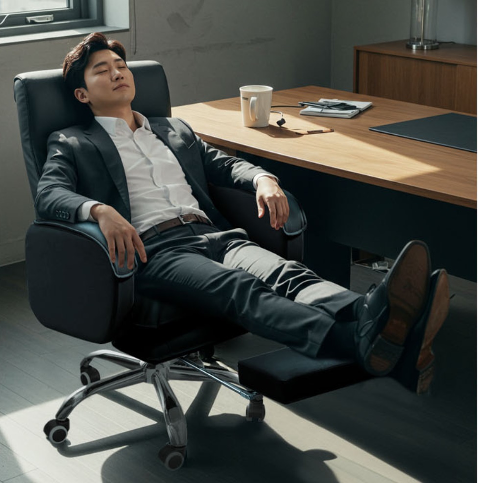 편한 책상 의자 리클라이너 책상용 의자 허리에 좋은 리클라이닝 의자 - 메인 이미지