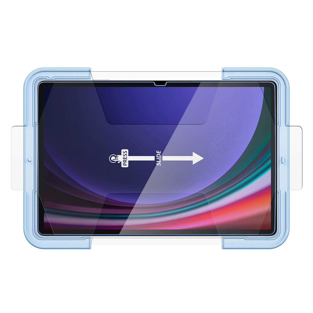 갤럭시탭 고투명 강화유리 액정필름 글라스tR 이지핏 갤럭시 탭 S9 플러스, 1매입 - 상세 이미지 2