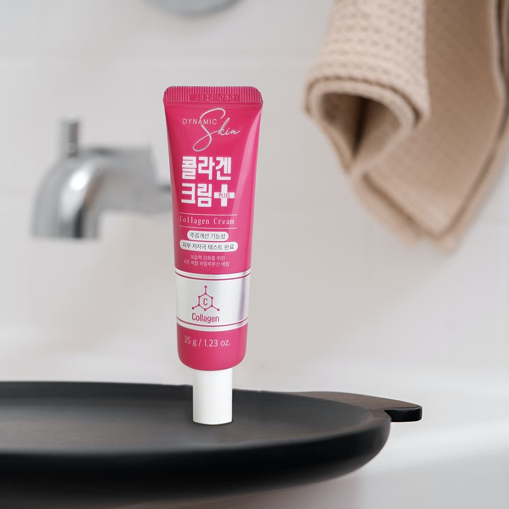다이나믹스킨 콜라겐 크림 플러스 주름개선 피부탄력 고보습 약국화장품 35ml, 10개 이미지 8