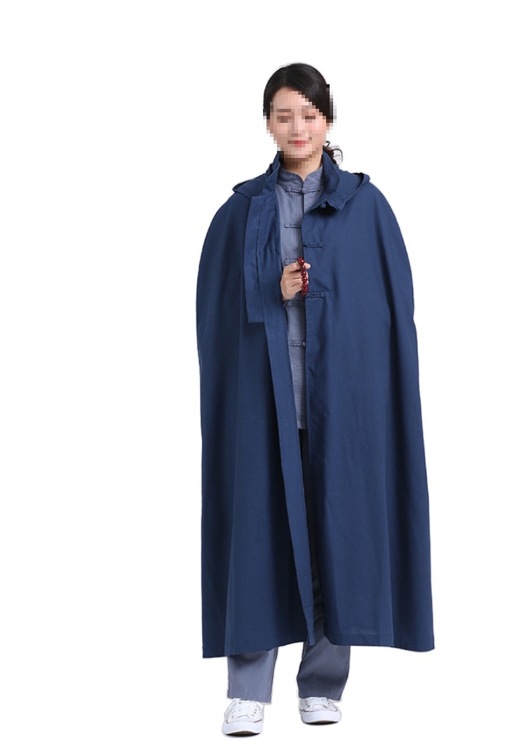 할로윈 마법사 의상 후드 모자 분장 중세 마녀 파티 코스튬 코스프레 세트 회색 120CM - 상세 이미지 4