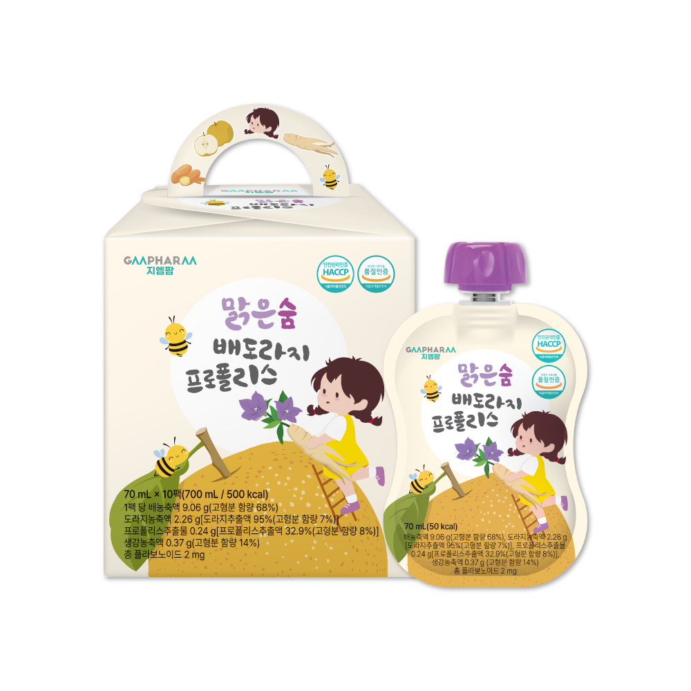 [지엠팜] 맑은숨 배도라지 프로폴리스 - 상품 이미지