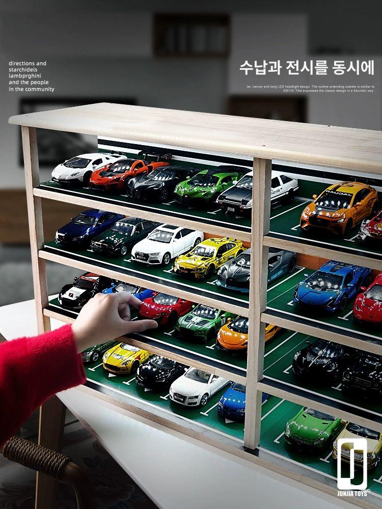 다이캐스트 전시장 미니카 진열대 엘리베이터 아크릴 주차장디오라마 오픈형 자동차모형 초장형 5단 40대 먼지 덮개 포함 기타 - 상세 이미지 4
