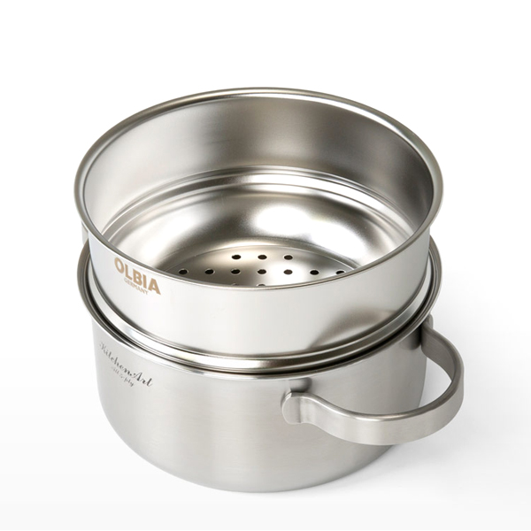 올비아 무연마제 찜기 스텐304 찜판 스티머 18cm - 상세 이미지 2