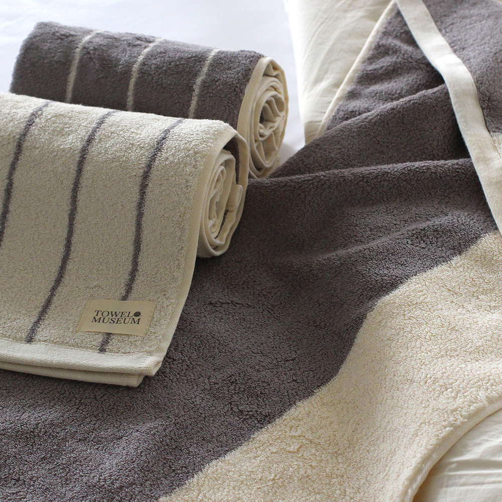 소프트터치 40수 코마사 타올 선염 하프 미니멀 200g 호텔수건 고중량 5장