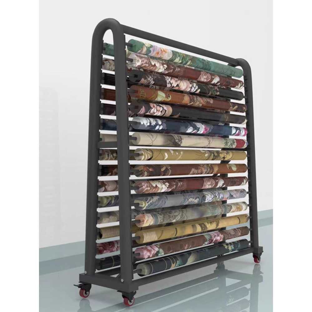 재단용 필름 거치대 이동식 롤 보관 간편 작업대 파이프16개/걸이125cm - 상세 이미지 3