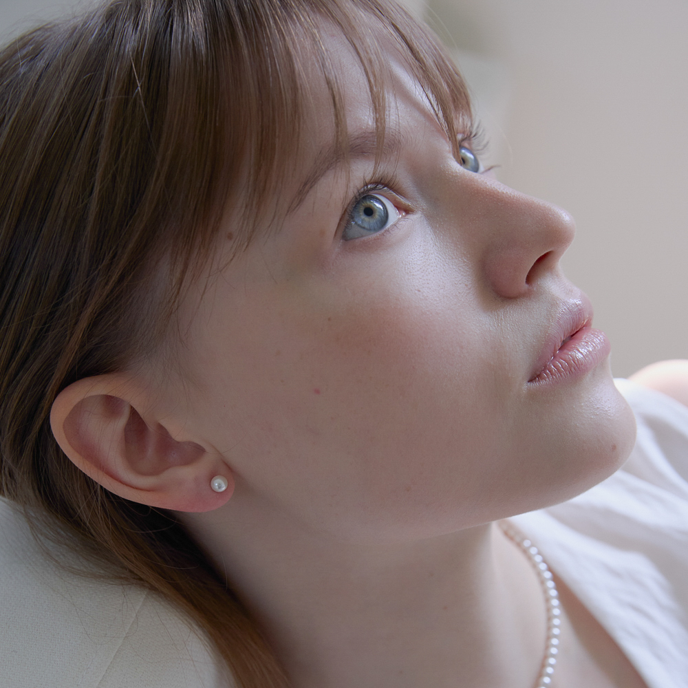 스와로브스키 진주 귀걸이 실버925 3mm 4mm 5mm 6mm