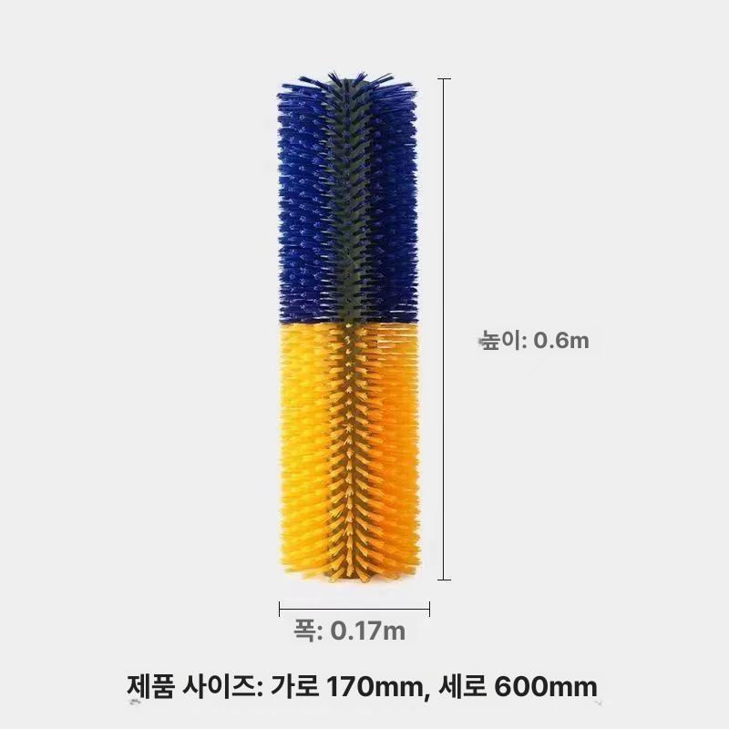 카우브러시 롤러 축사 등긁개 가축 등긁기 소등긁개 회전기 브러시 긁개 일반 600mm 43mm 170mm - 상세 이미지 3