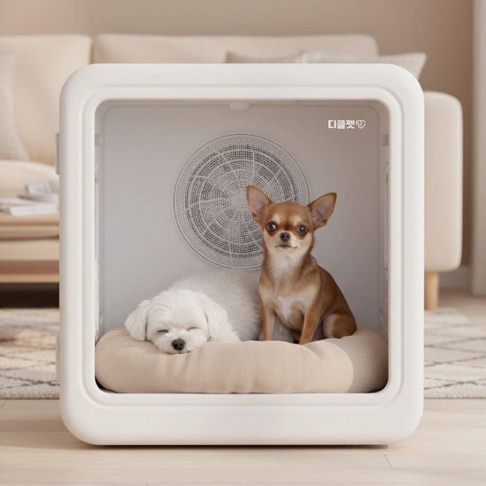[디클펫] 펫드라이룸 강아지 고양이 드라이기 털 건조기 말리기 러브에어 플러스 자동문열림 이미지 2