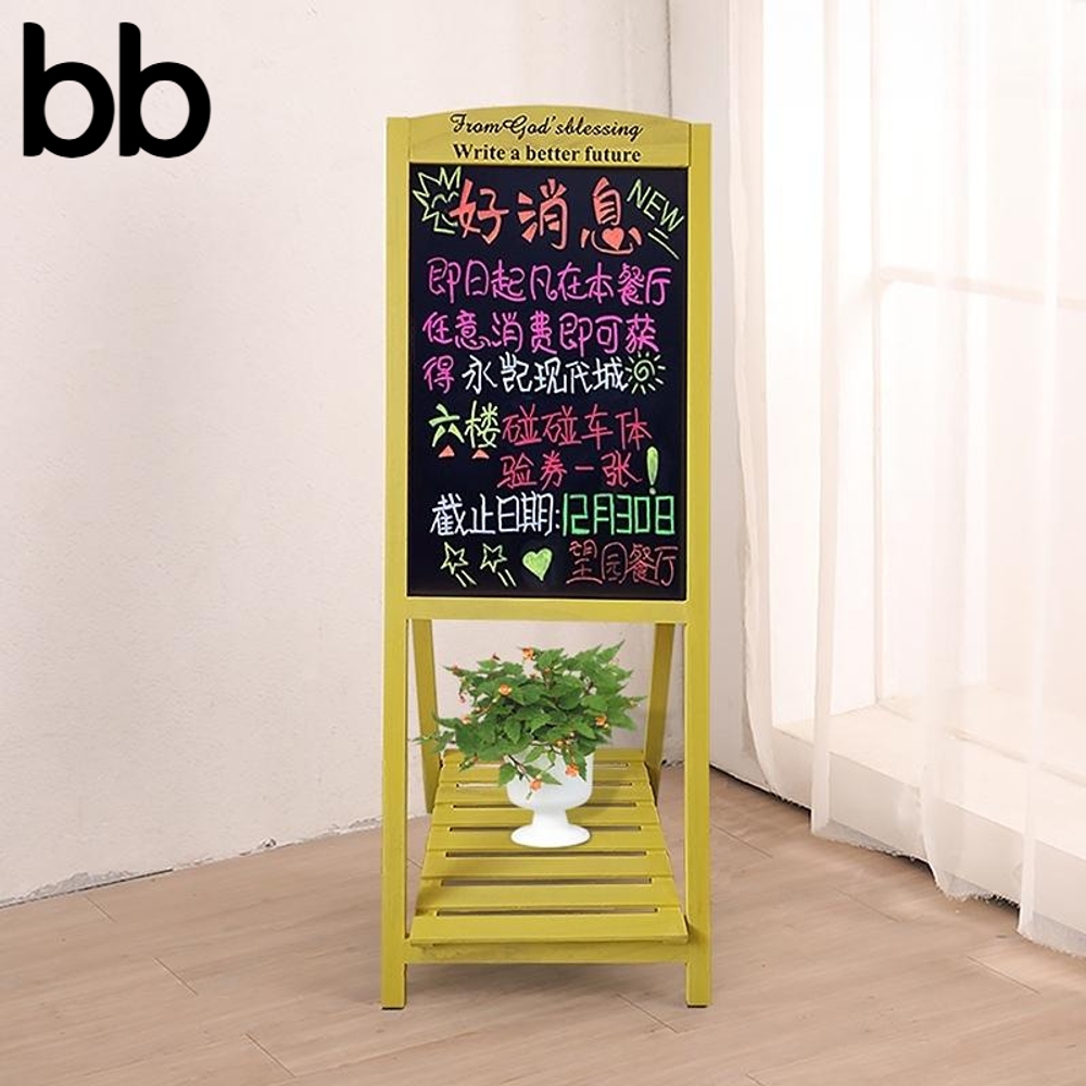 a보드 우드 드로잉 입간판 보드 입구 카페 가게 철제 메뉴판 스탠드 거치대 실외 광고 1.2m 브라운 - 상세 이미지 4