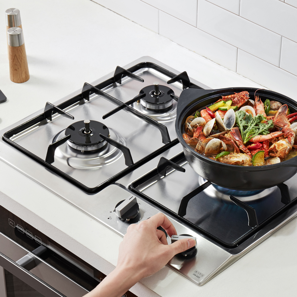 3구 빌트인 매립형 가스 쿡탑 레인지 GRAB321K 전지식 560x440 LNG