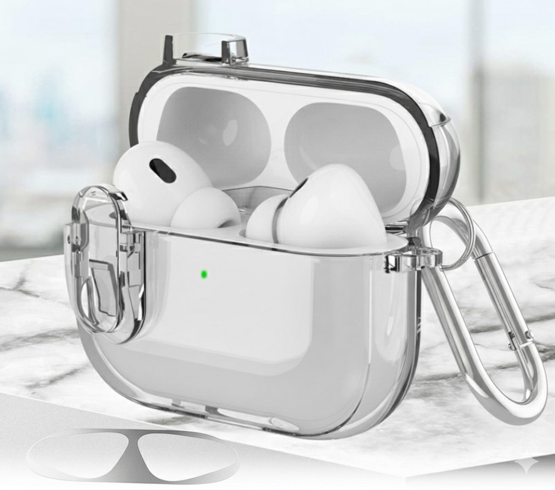 에어팟 프로3 분실방지 케이스 철가루 방지 스티커 카라비너 세트 호환