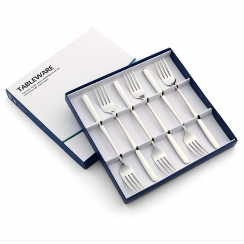 선물용 스텐 포크세트 은색 포크 신혼집 집들이 답례품 6p세트