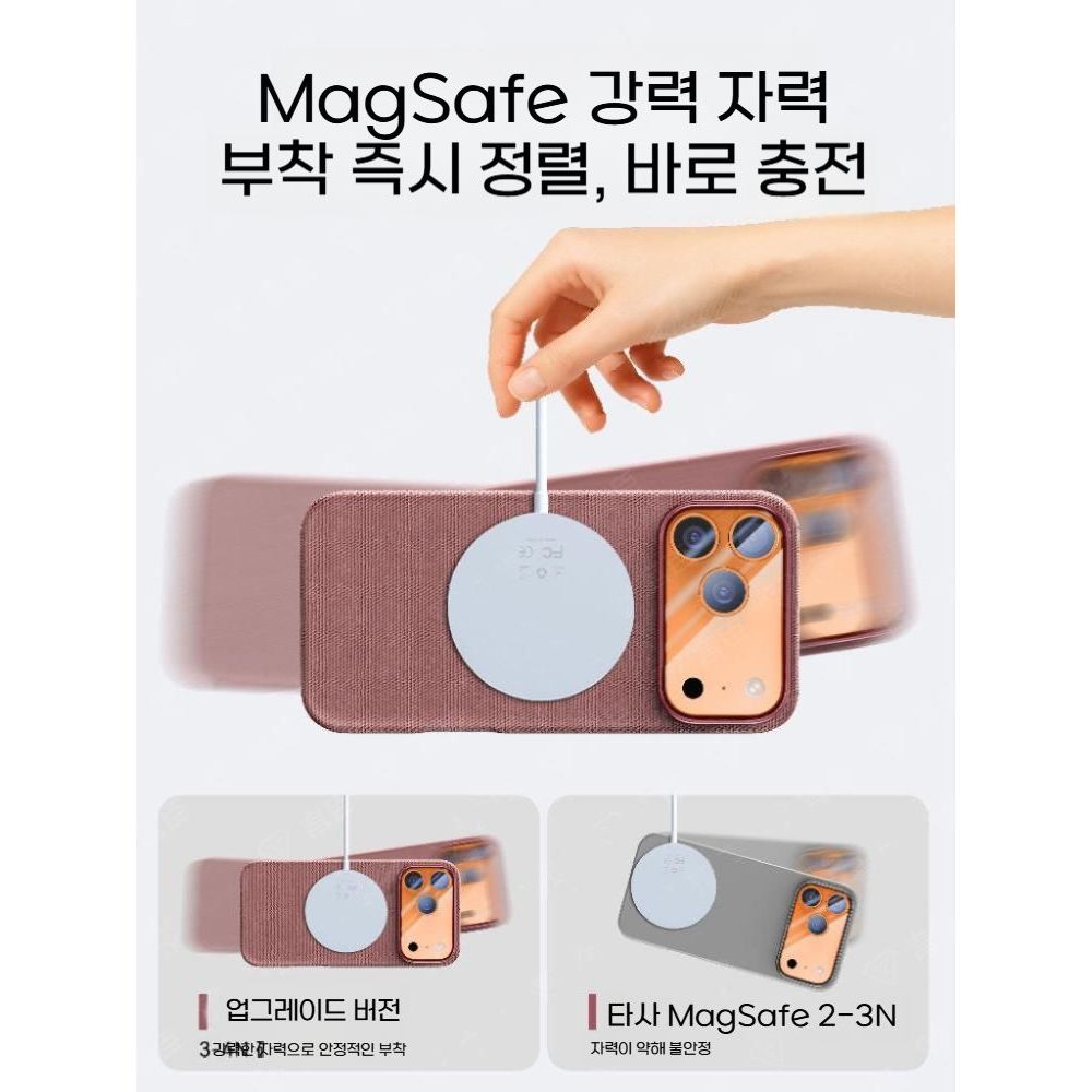 아이폰17 에어 프로 맥스 맥세이프 케이스 AI 카메라 버튼 페브릭 커버 어깨끈 스트랩 - 상세 이미지 3