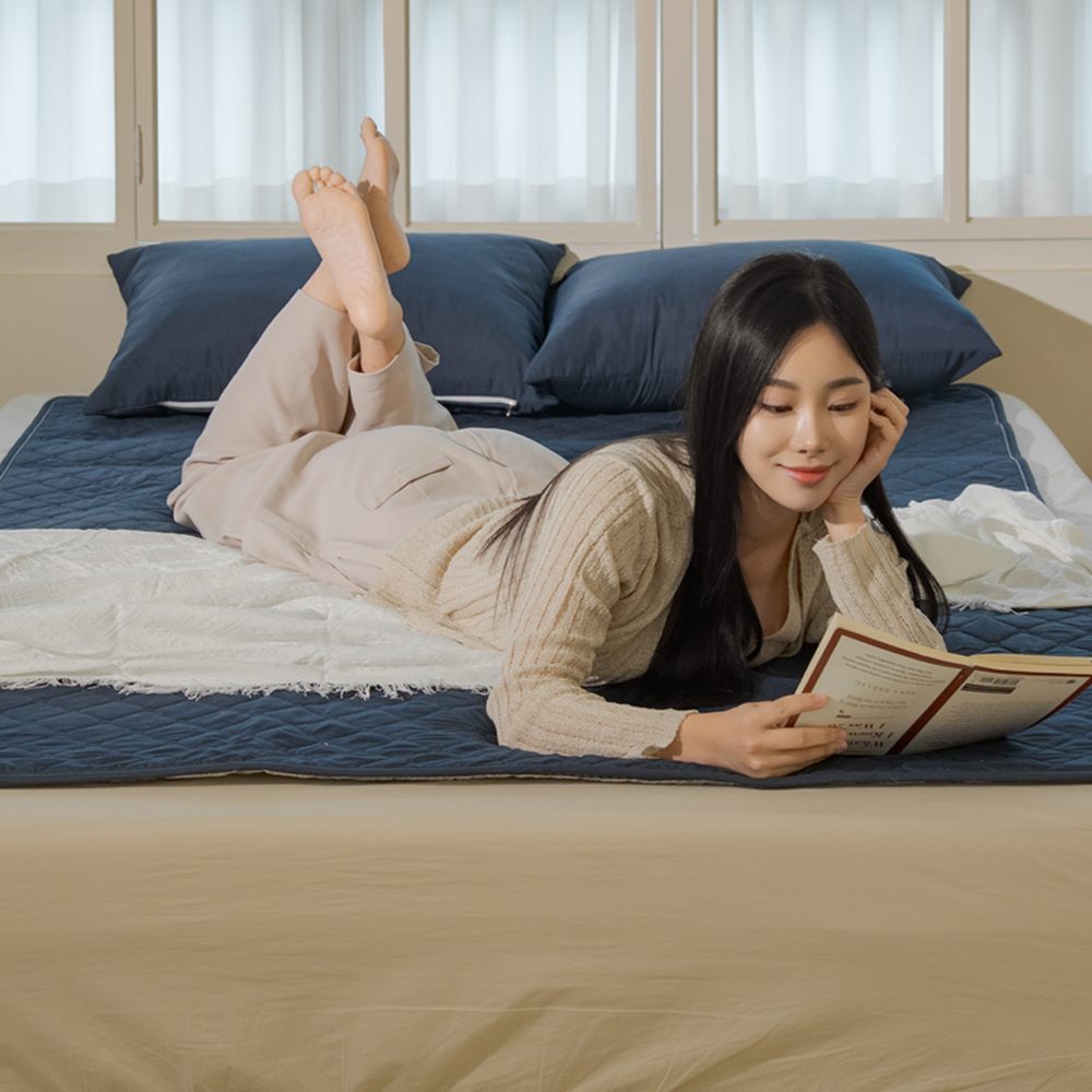 뜨숨 1인용 전기매트 싱글 전기장판 캠핑 탄소매트 카본 전기요 차콜