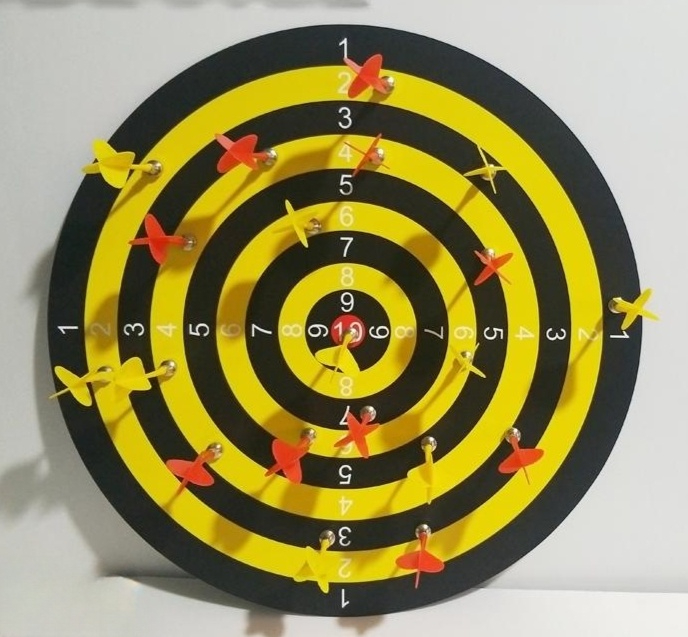 실내 자석 다트판 세트 삼각대 80cm 게임 놀이용품 60cm 자석판 양면 다트 12개 - 상품 이미지