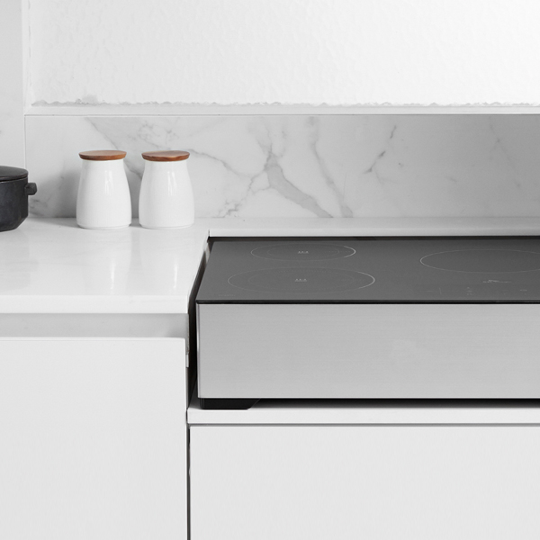 3구 프리스탠드형 하이브리드 1라이언트 2인덕션 전기레인지 ERABHI30+높은스탠드