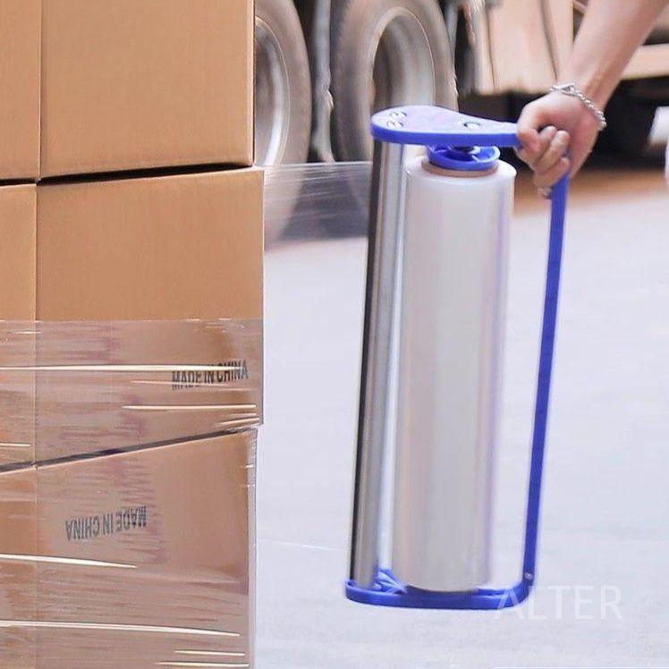 랩 포장 필름 랩핑기 수동 핸드 기계 롤러 택배 브래킷 풀러 상자 포장기 (50cm 필름 전용) - 상세 이미지 3