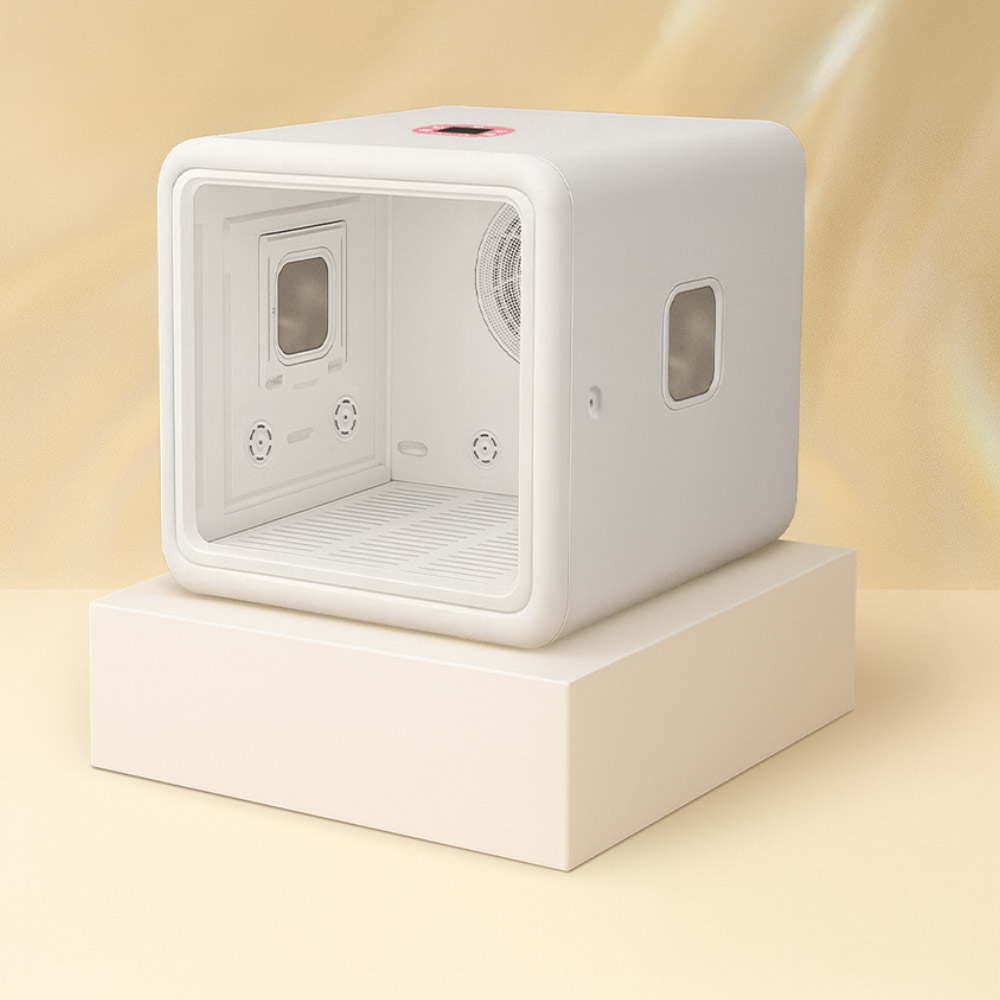 [디클펫] 펫드라이룸 강아지 고양이 드라이기 털 건조기 말리기 러브에어 플러스 자동문열림 이미지 4