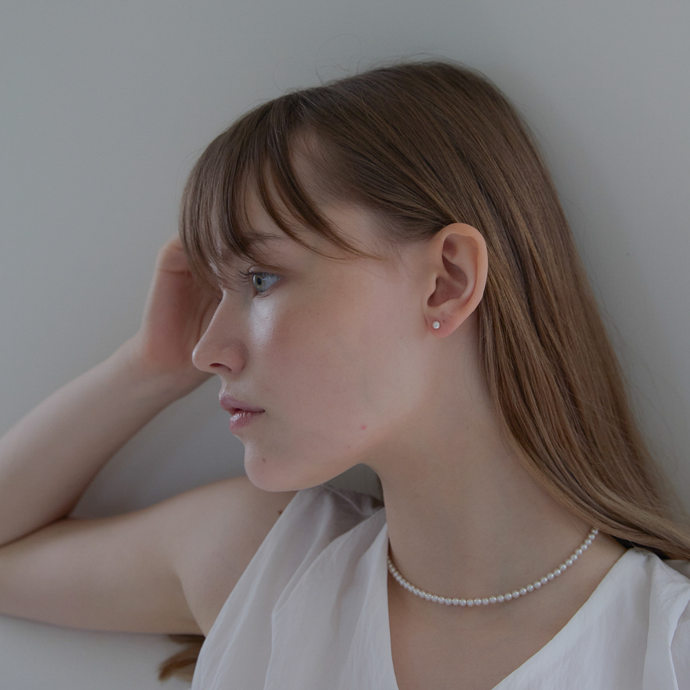 스와로브스키 진주 귀걸이 실버925 3mm 4mm 5mm 6mm