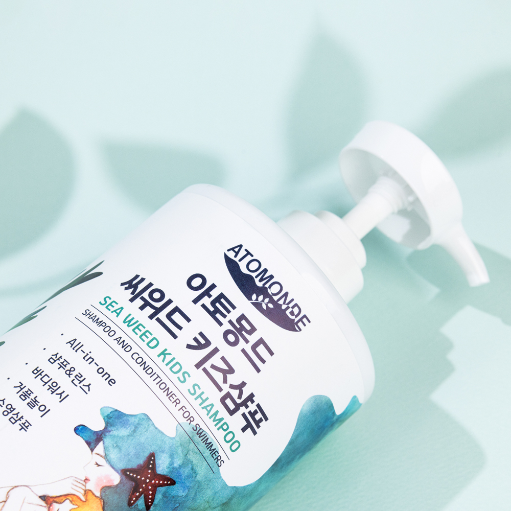 키즈샴푸 주니어 약산성 바디 워시 어린이수영장 대용량 샴푸 1000ml 2개 - 상세 이미지 3