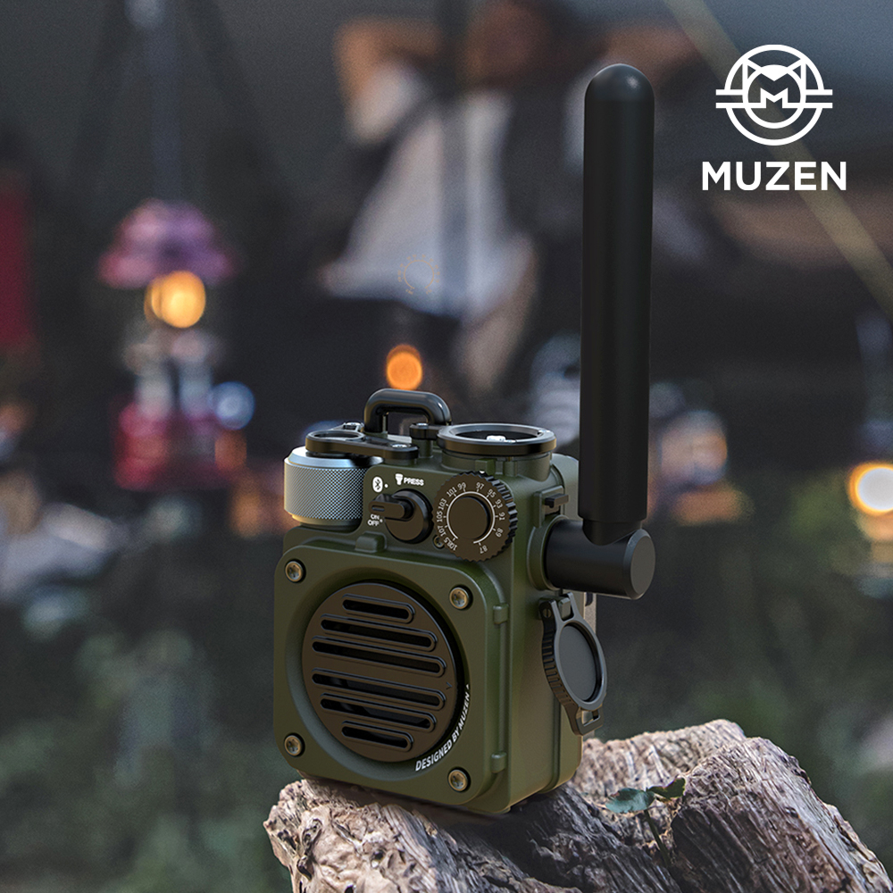 뮤젠 와일드 미니 3.0 아웃도어 블루투스 스피커 FM라디오 휴대용 무선 캠핑 스피커