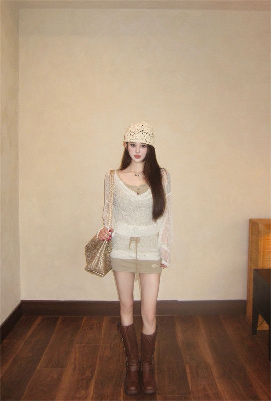 가을 여성용 레이스 스탠드 칼라 긴팔 드레스 슬림핏 레이어드 스타일 우아한 분위기 셀프 웨딩이나 피로연에 적합한 힙한 디자인 - 상세 이미지 3