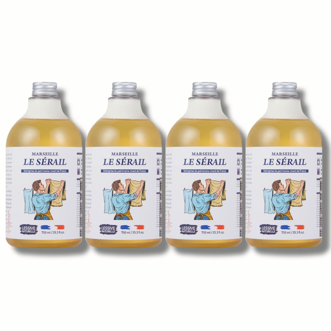 르세라이 사봉 드 마르세유 중성세제 드럼세탁기겸용세제 750ml, 4개 - 상품 이미지