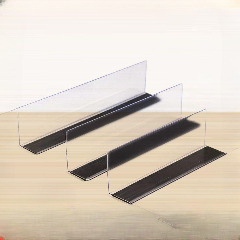선반칸막이 마트 진열 보관대 파티션 가판대 과자 20x4x6cm 자석 - 상품 이미지