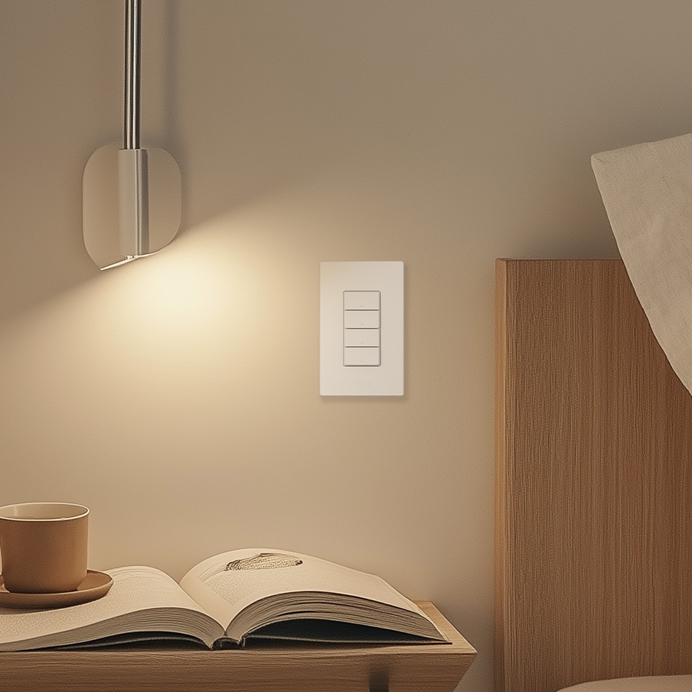 아카라 조명 스위치 H2 (4버튼, 3채널) 전기 전등 원격 타이머 누워서 불끄기