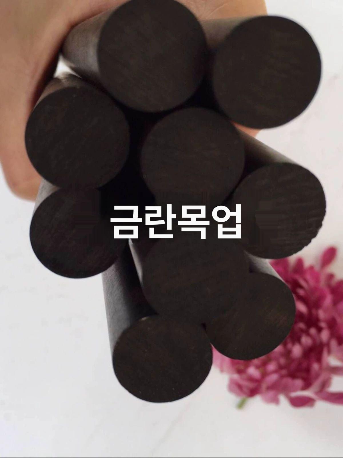 흑단 원형 막대 손잡이 30cm 길이 직경 0.6cm 나무봉 길이 30 직경 1cm - 상세 이미지 3
