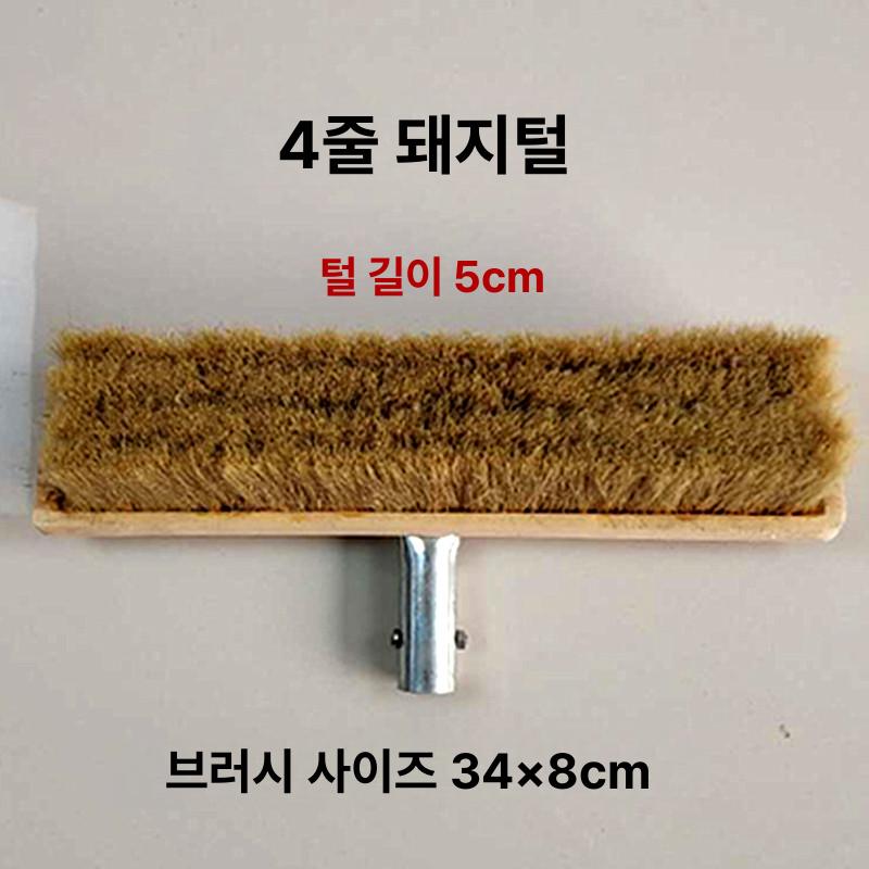 손잡이 클리너 오븐 브러쉬 화덕 브러시 그릴 솔 청소 순면브러시헤드내장잠금장치봉없음 - 상세 이미지 2