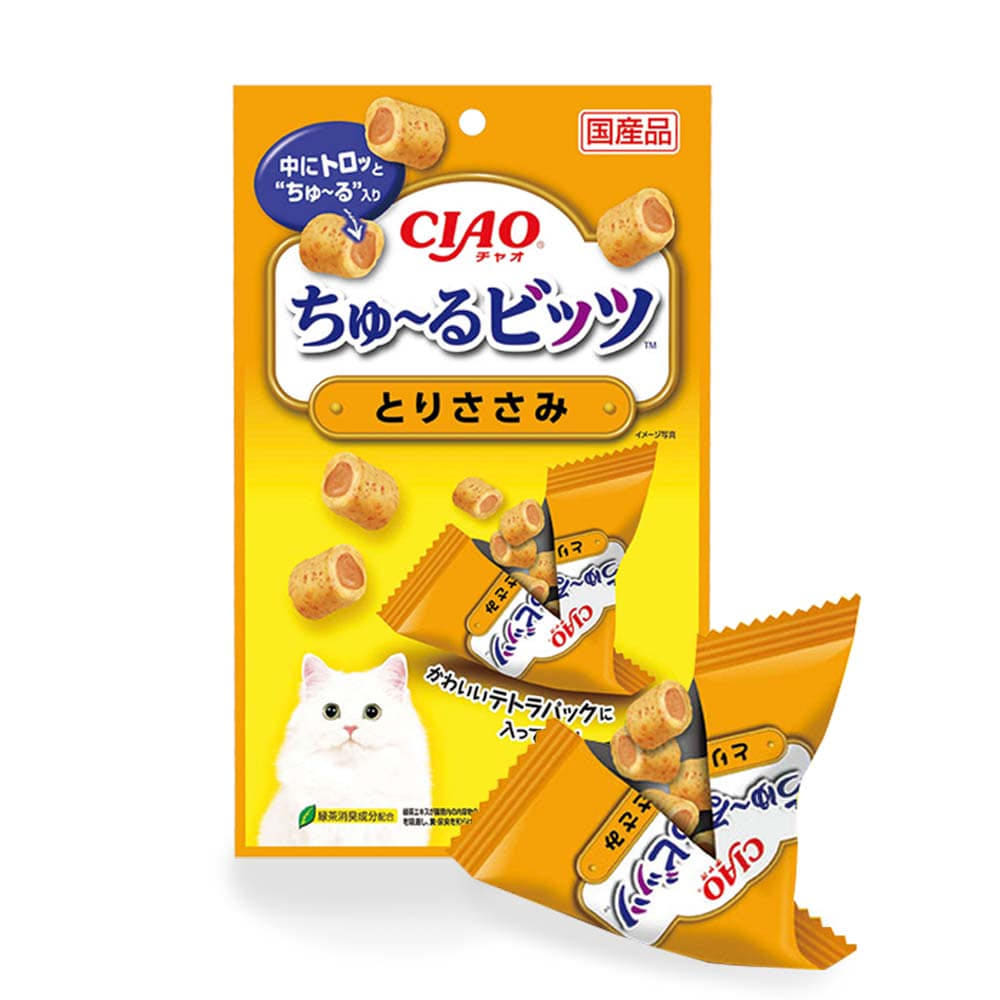 [최신생산] 이나바 챠오 츄르비츠  고양이 간식 닭가슴살, 36g, 1개