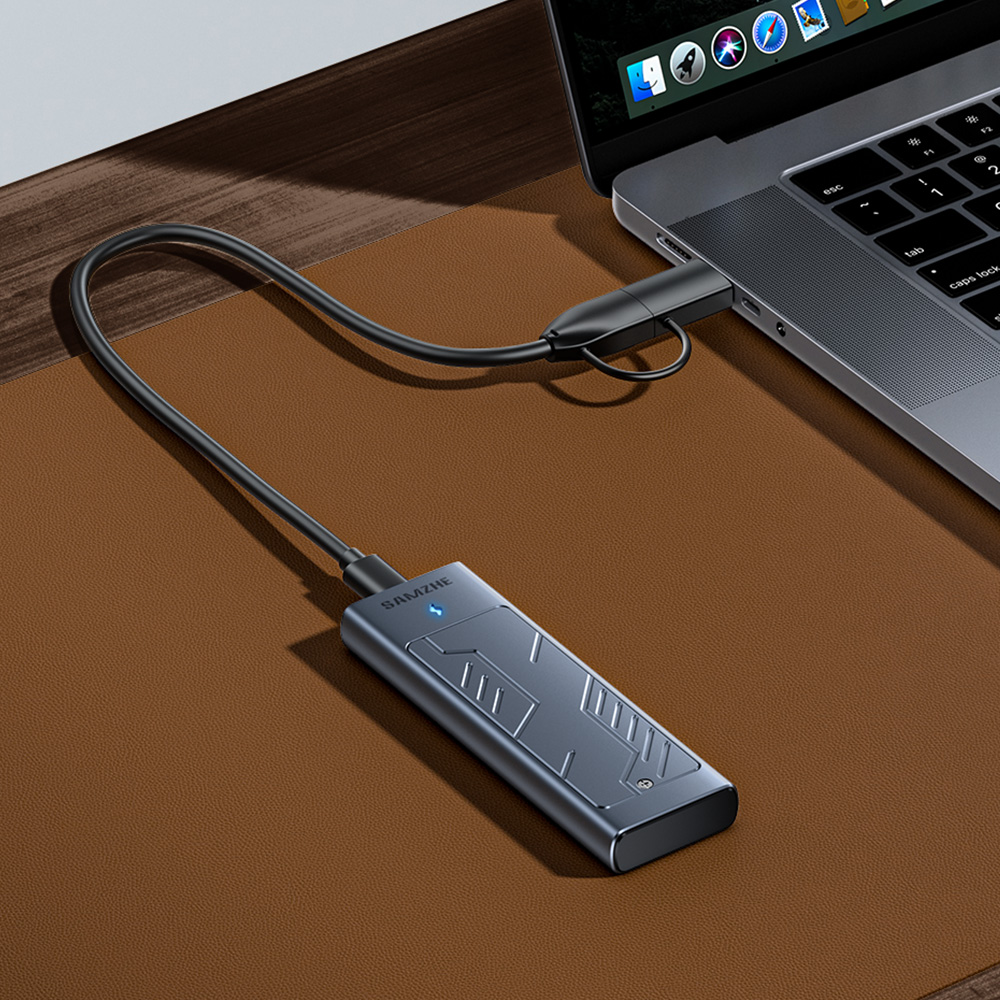 삼지 USB3.2 10Gbps M.2 NVMe SATA SSD 외장케이스 NVST42 - 상세 이미지 3