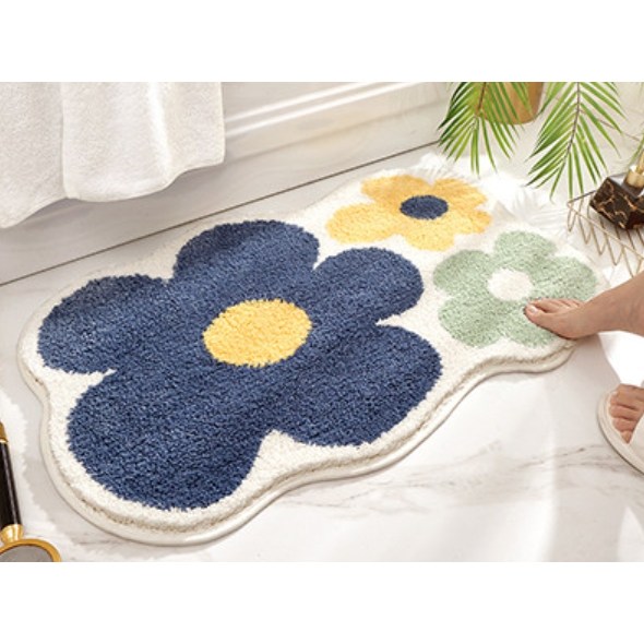 양드레 발매트 욕실 주방 현관 화장실 논슬립 빨아쓰는 발판 드림라인S 쓰리플라워즈