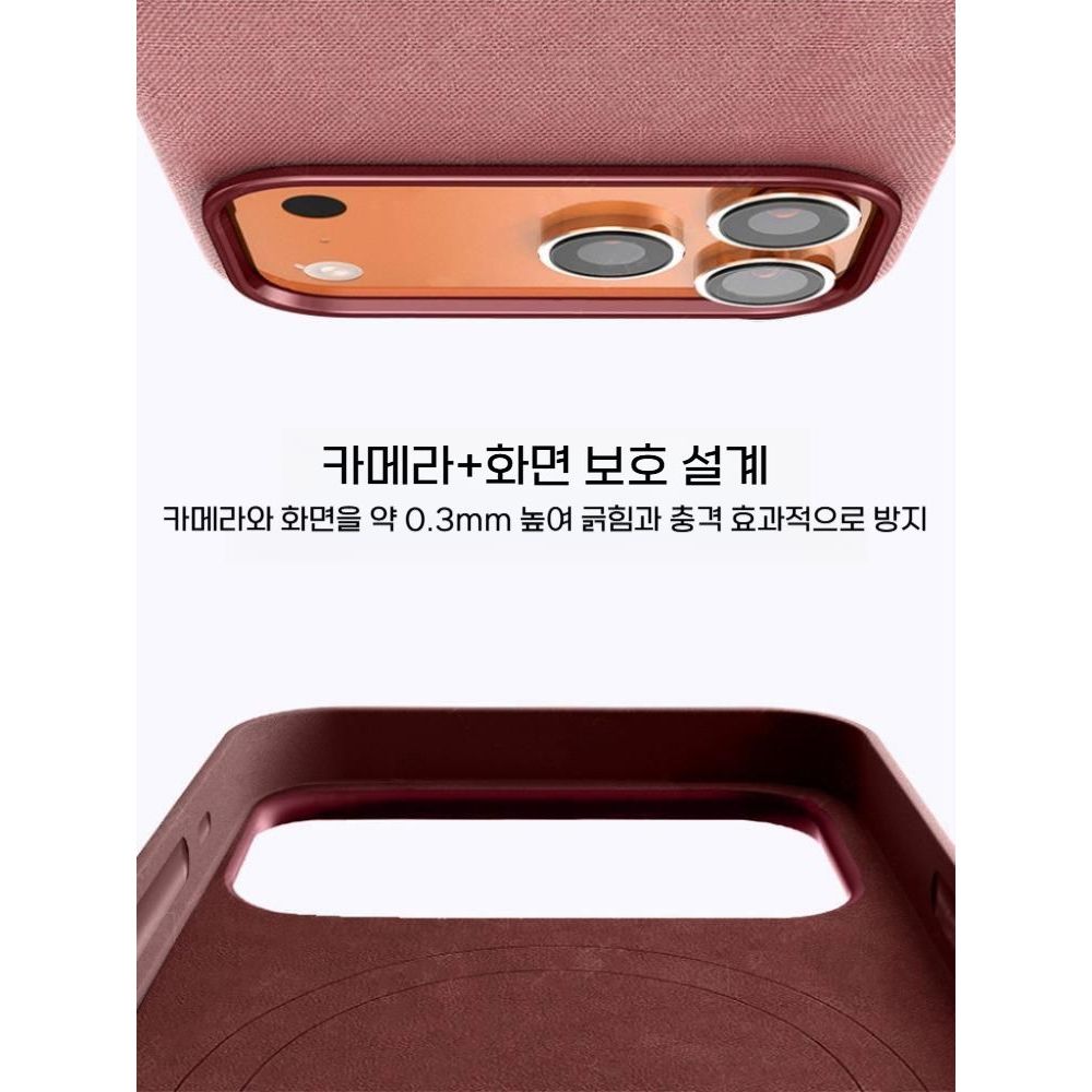 아이폰17 에어 프로 맥스 맥세이프 케이스 AI 카메라 버튼 페브릭 커버 어깨끈 스트랩 이미지 6